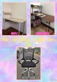 OFFICE CHAIR AND TABLES BUNDLE