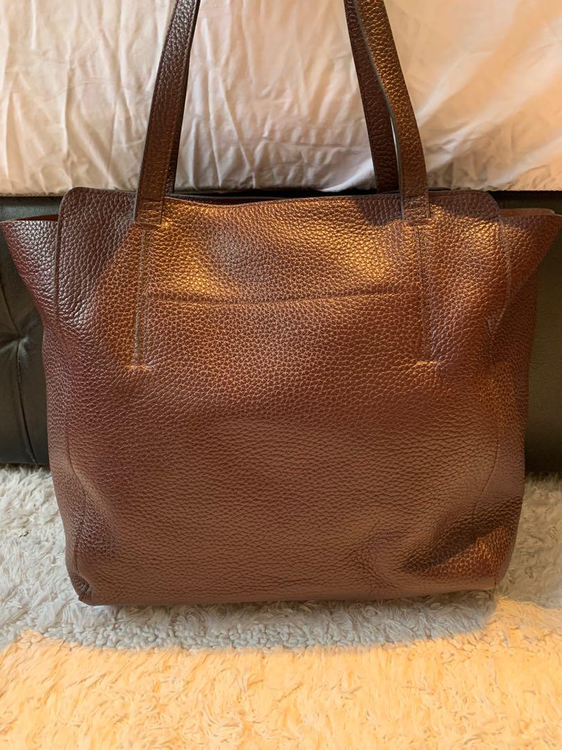 Oroton Avalon Mini Tote Rich Cherry