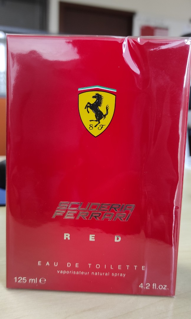 Red store ferrari perfume