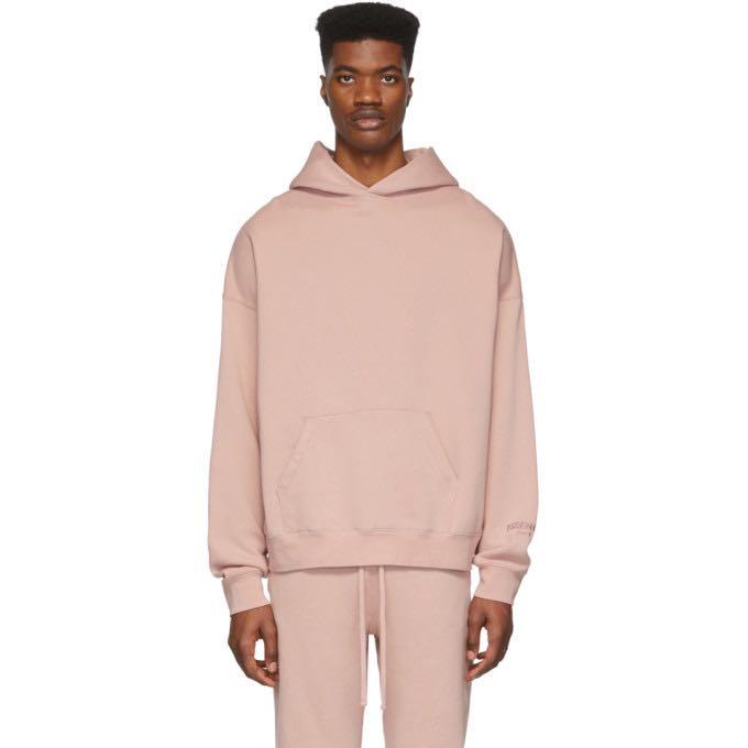 Pink essentials hoodie Clearance