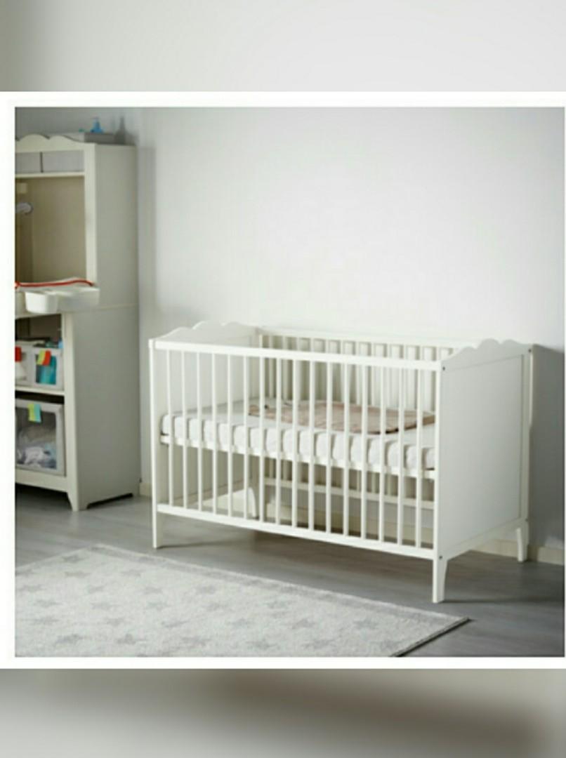 Preloved Ikea Hensvik Baby Cot, Babies & Kids, Baby Nursery & Kids