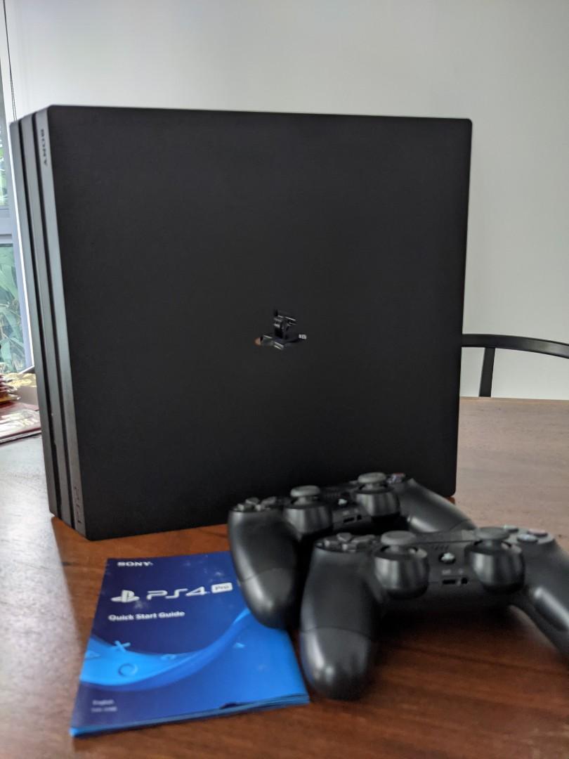 Ynkelig Bedrift Rusland PS4 Pro 1TB with 2 Controllers, Video Gaming, Gaming Accessories,  Controllers on Carousell