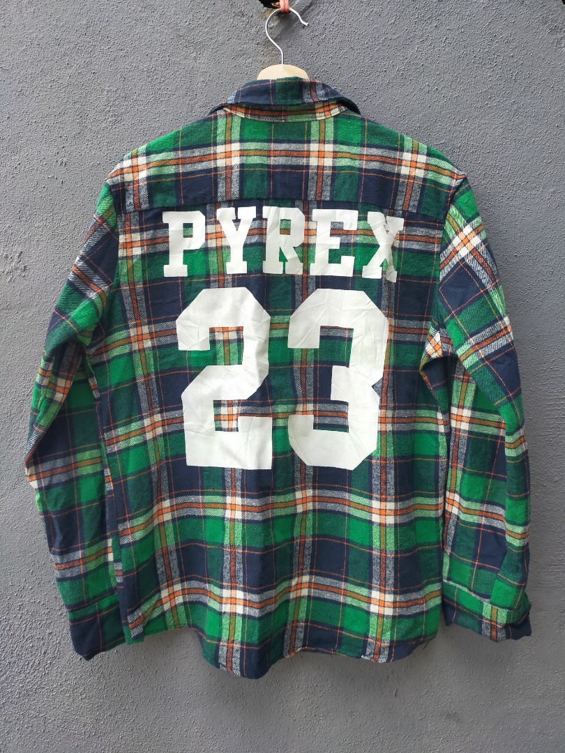 Pyrex Vision x Ralph Lauren Rugby ( GREEN FLANNEL ), Men's Fashion, Tops &  Sets, Tshirts & Polo Shirts on Carousell