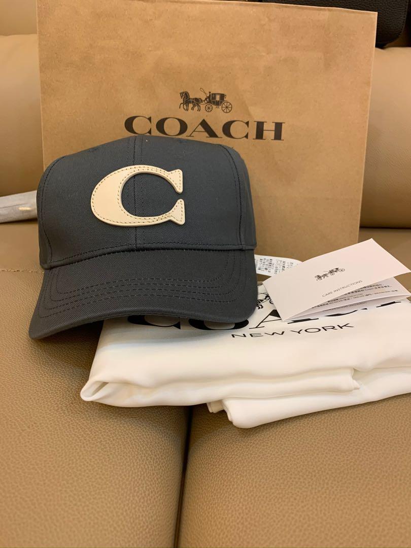 Ready stock authentic coach 75703 cap hat men accessories