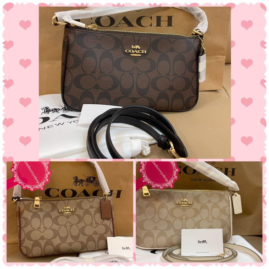 Ready Stock authentic Coach Large Wristlet sling bag 58321