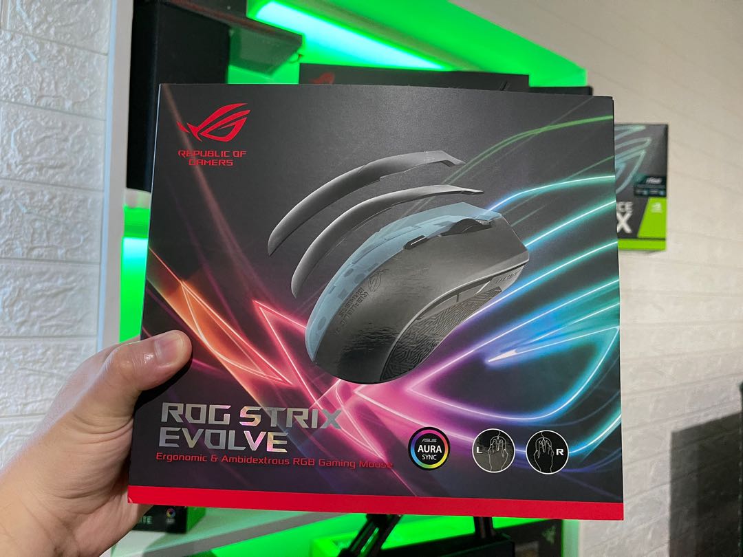 ROG Strix Evolve Asus Gaming Mouse, Computers & Tech, Parts