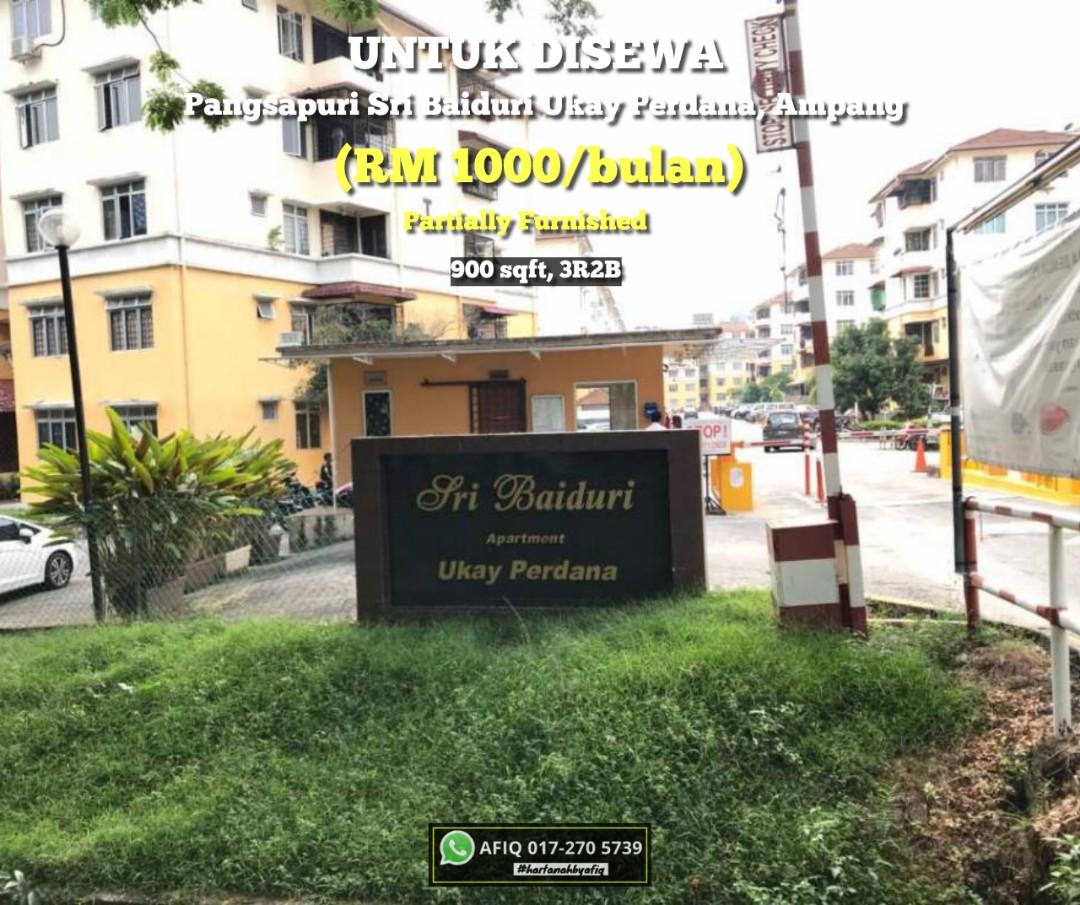 Rumah Untuk Disewa Pangsapuri Sri Baiduri Ukay Perdana Ampang Untuk Disewa Property Rentals On Carousell
