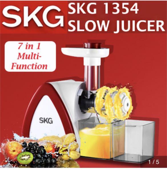 SKG slow juicer, TV & Home Appliances, Kitchen Appliances, Juicers