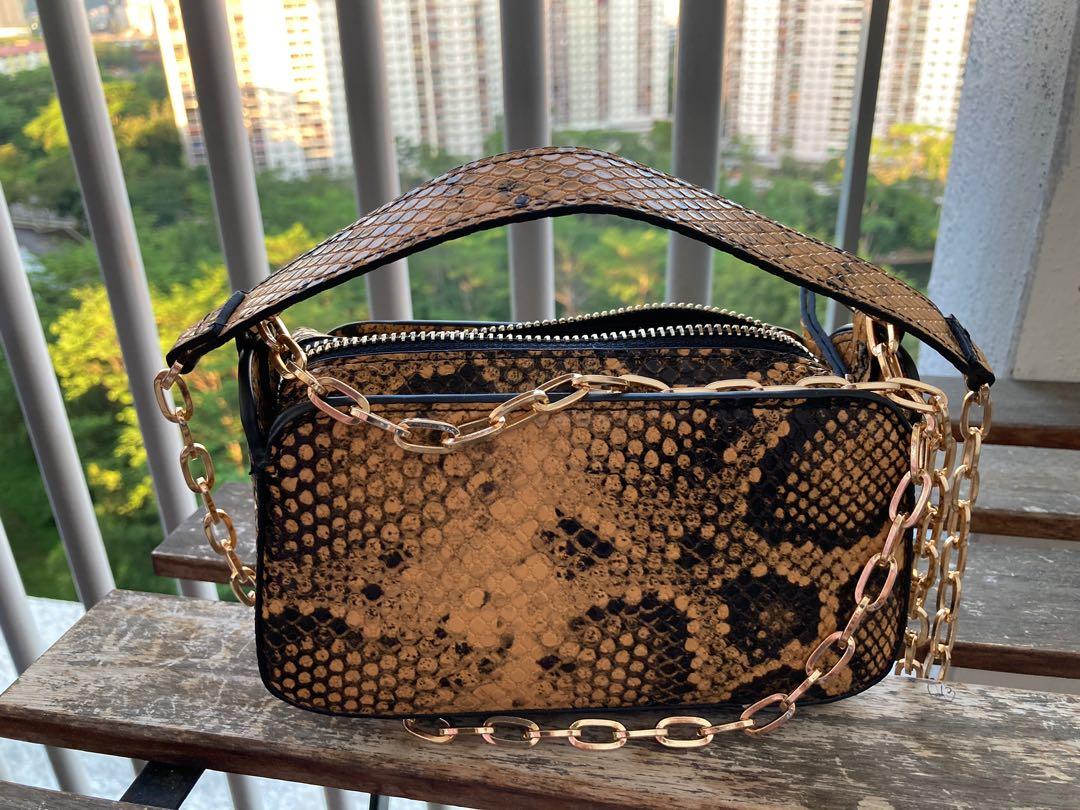 Mango snake best sale effect mini bag
