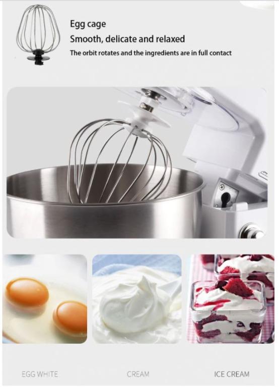 SOKANY Electronic Stand Mixer. Stainless Steel 800W 6 Speed 4 Liter