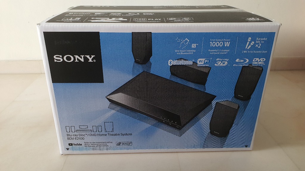 Sony v E2100 Blu Ray Home Cinema System With Bluetooth Tv Home Appliances Tv Entertainment Blu Ray Media Players On Carousell
