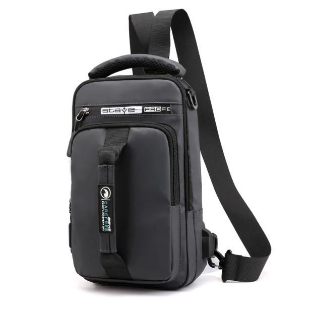 STAYE Pro Chest Sling Bag with USB Charging Port, Men's Fashion, Bags ...