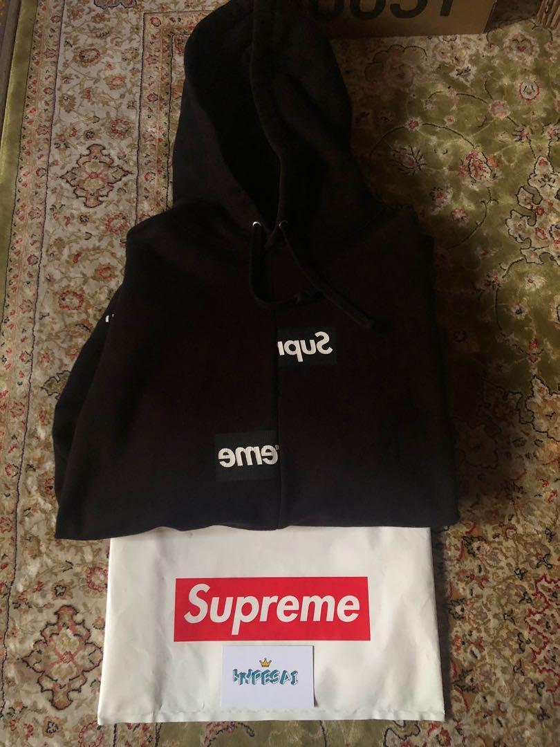 Supreme cdg split hoodie clearance