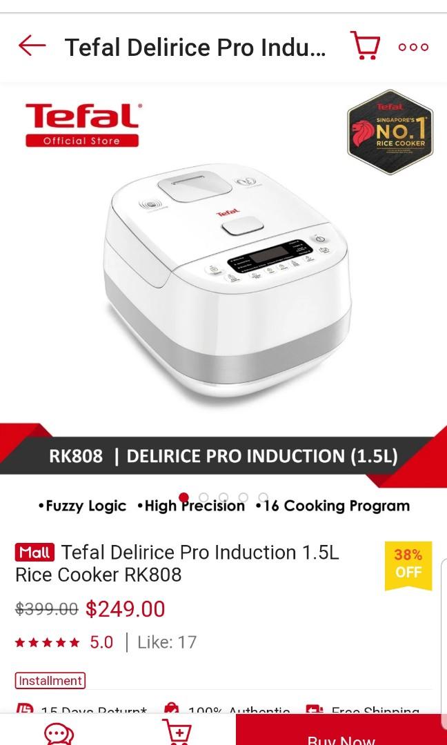 Tefal rice top cooker rk808