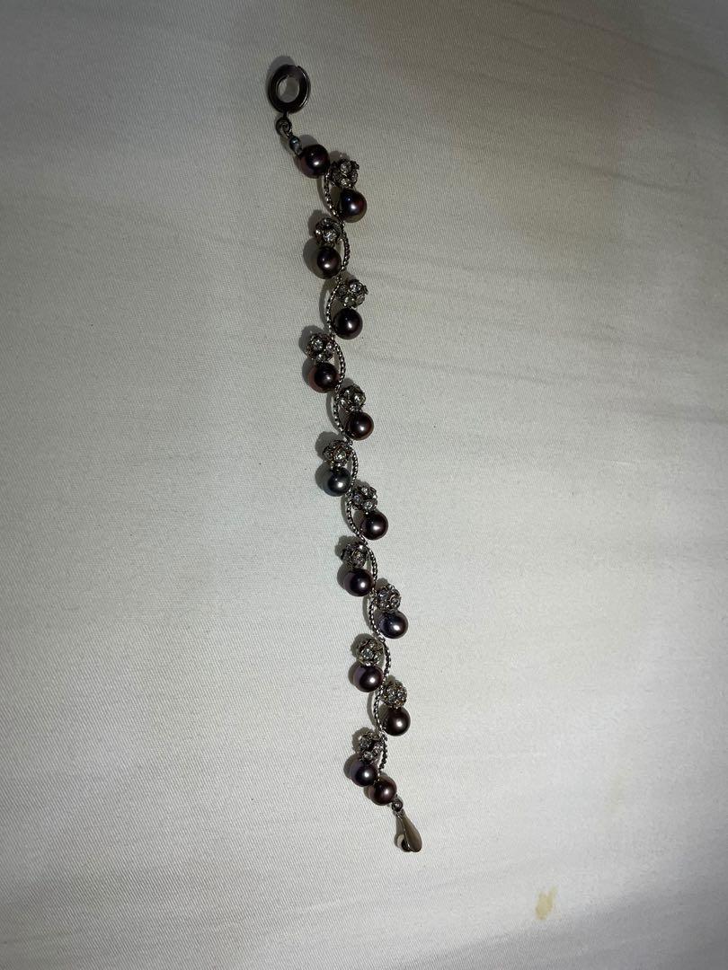 豪華ラッピング無料 Alex jewelry gunmetal pearl bracelet