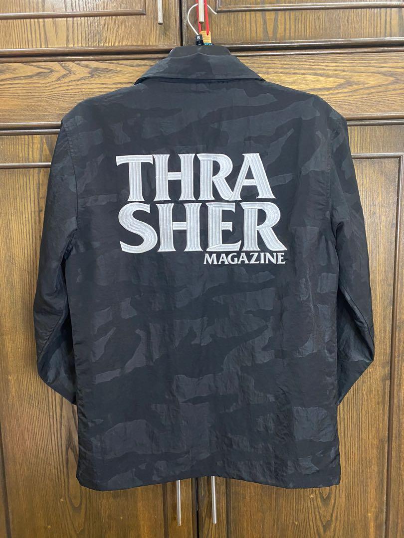 Thrasher logo jacket (Category: Hoodies) located in Kuala Lumpur. Submitted by baddthrifter (Listing ID 1069261229, Image 2). Description: Thrasher jacket logo On tag size S (20x28) Condition like new Rm200 OBO.