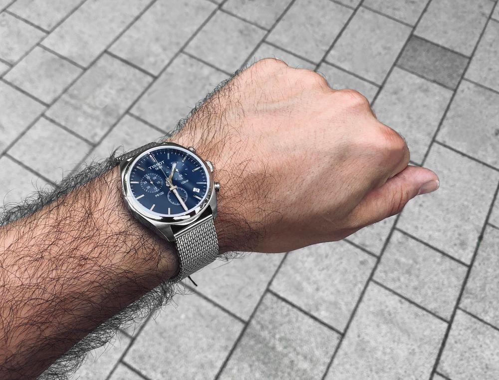 Tissot pr 100 chronograph blue best sale