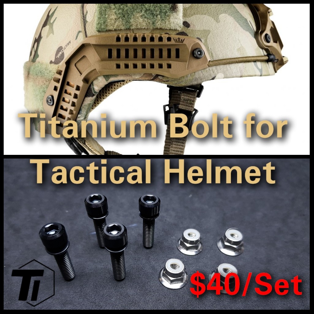 Titanium Bolt for Tactical Helmet Titanium Screw Ballistic Helmet