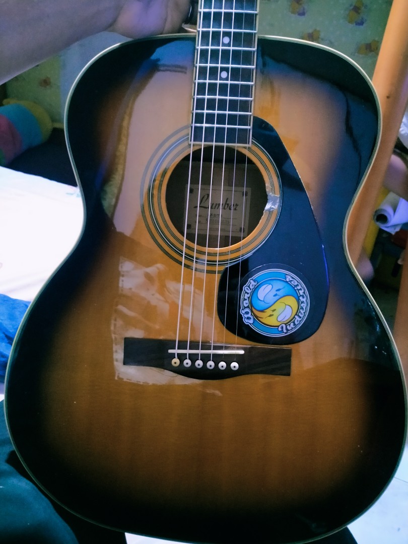 Used Lumber Acoustic Guitar LF 2 TS model great sound new light