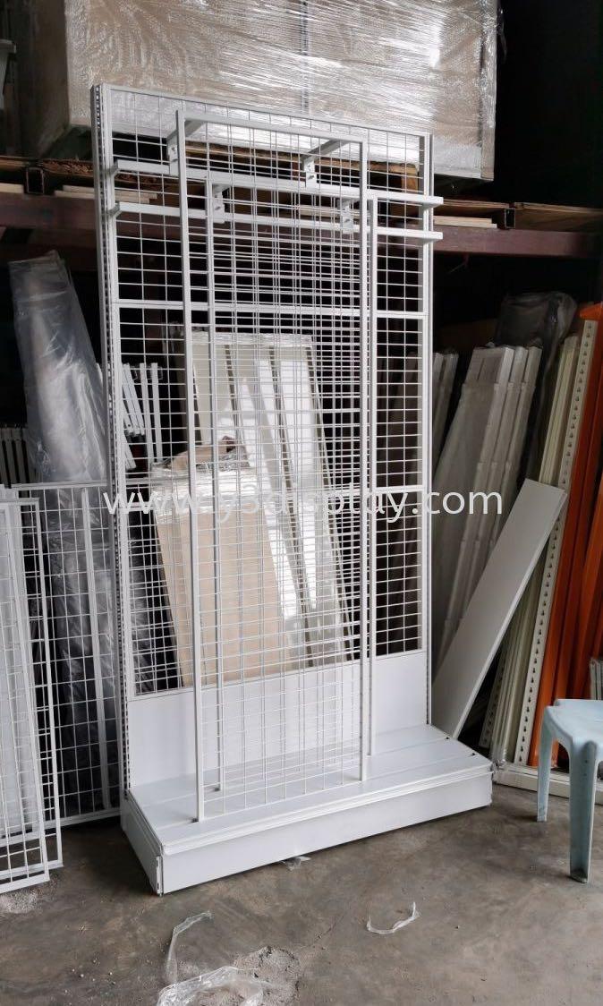 Wall Gondola with Sliding Netting Rack Shelve Display, Furniture ...