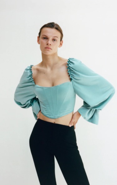 Zara balloon sleeve corset Clearance