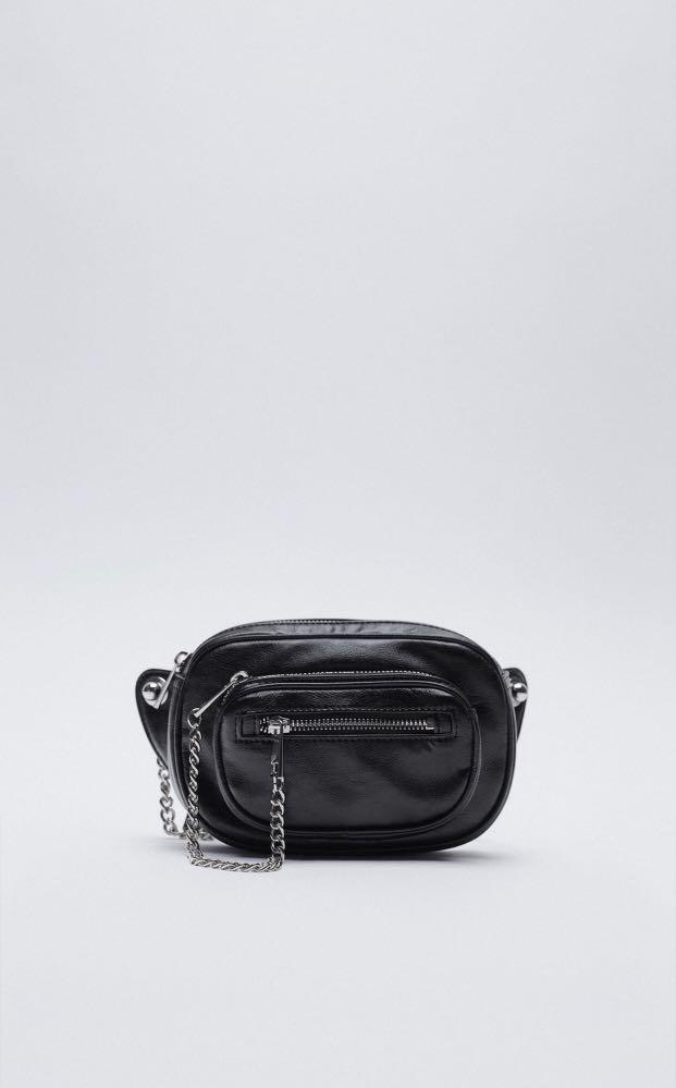 ZARA belt bag with chain pocket, Women's Fashion, Bags u0026 Wallets, Cross-body  Bags on Carousell