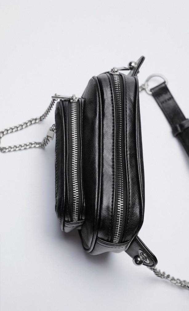 Zara crossbody bag with chain pocket