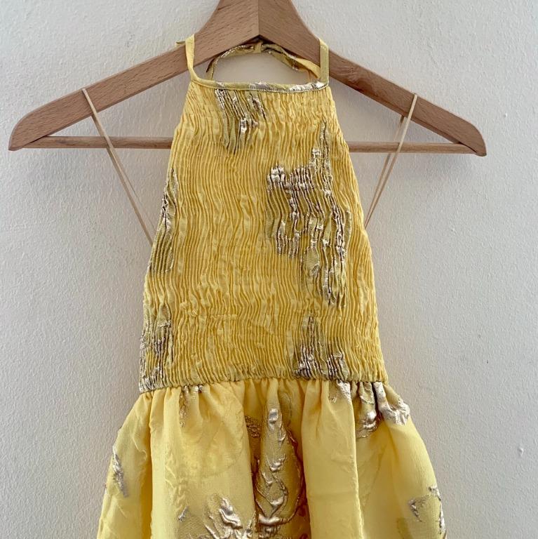 Zara limited clearance edition yellow dress