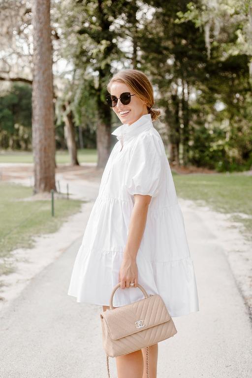 Zara white poplin dress sale