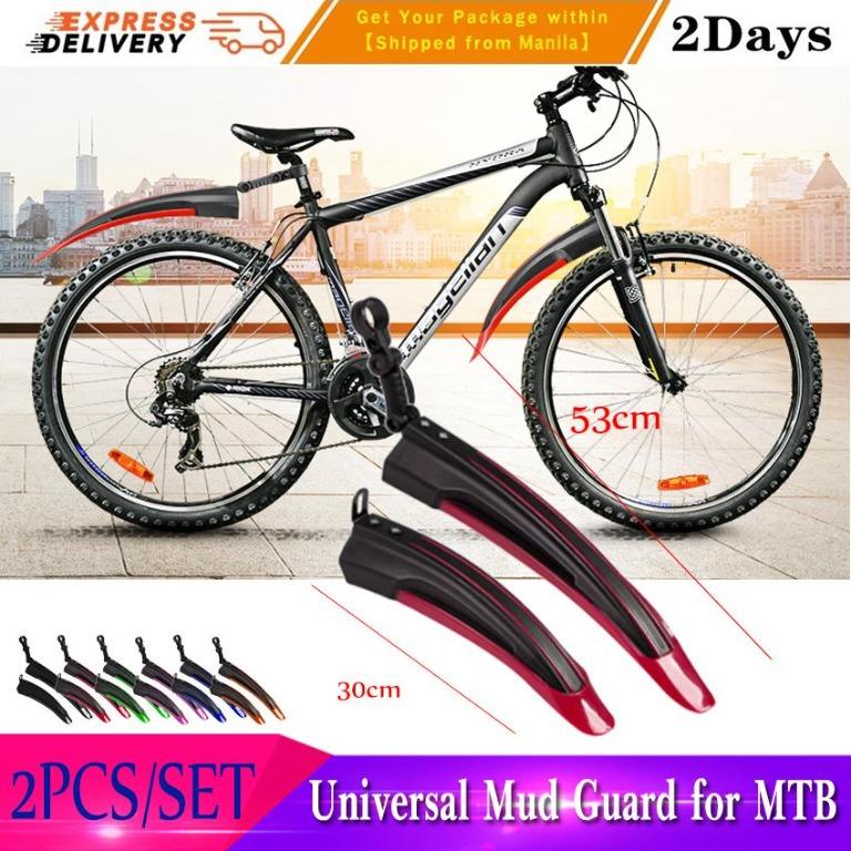 2pcs/set Bicycle Mudguard Mountain Bike Fenders Set Mud Guards 
