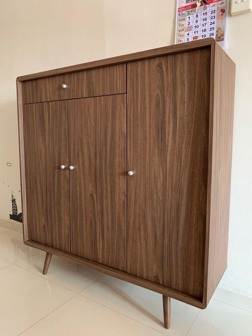 3 drawer shoe cabinet on 3 Doors Shoe Cabinet With Drawer Furniture Shelves Drawers On Carousell