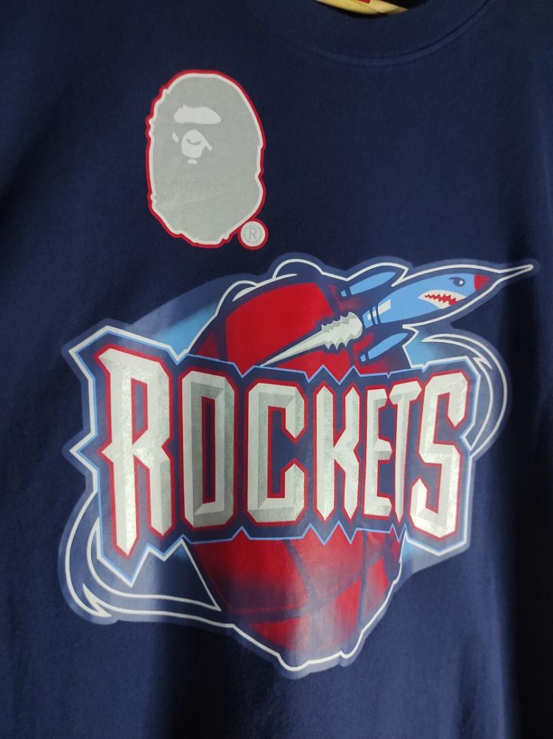 A bathing ape X Houston Rockets Mitchell&Ness NBA tee t-shirt ...