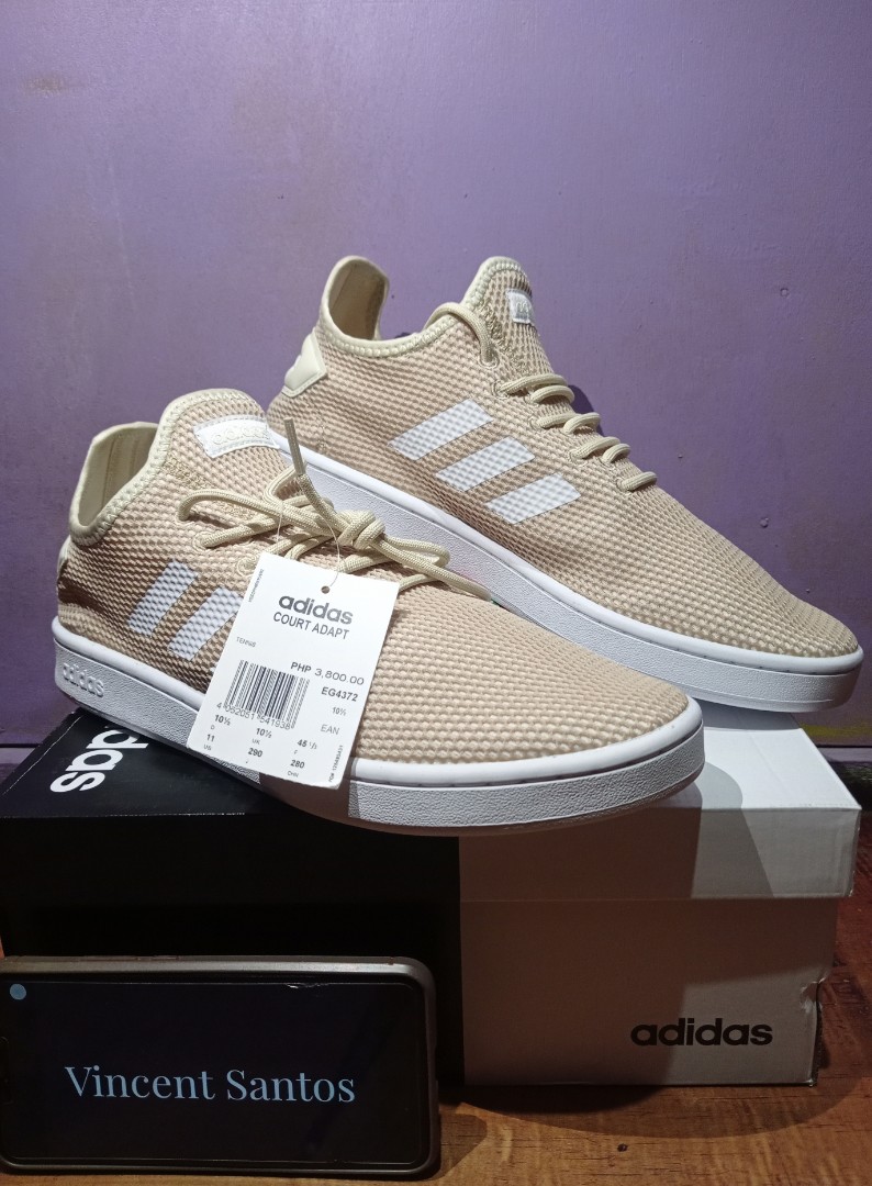 Adidas court adapt best sale beige
