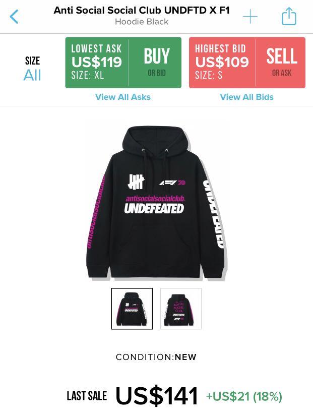 ASSC Undefeated F1 hoodie