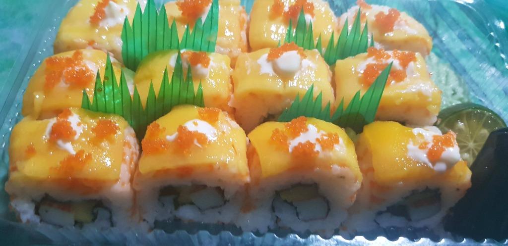Authentic MAKI ROLLS 🥢 (Category: Local Eats) located in Malabon City. Submitted by overflowph (Listing ID 1069393345, Image 2). Description: FREE DELIVERY Malabon Areas: Hulo, Concepcion, Dampalit, Baritan, and Muzon. We delivered at lowest rate and we accept COD 👍 🥢 MAKI 10pcs (P120) 🍣🍣 🥢 MAKI 14pcs (P150) 🍣🍣 -California Roll -Makimono (P110 8pcs) -Mango Roll (P130 10pcs) -Cheesy Tuna Maki (P120 10pcs) 🥢 ASSORTED MAKI BILAO 🍣🍣 36pcs 