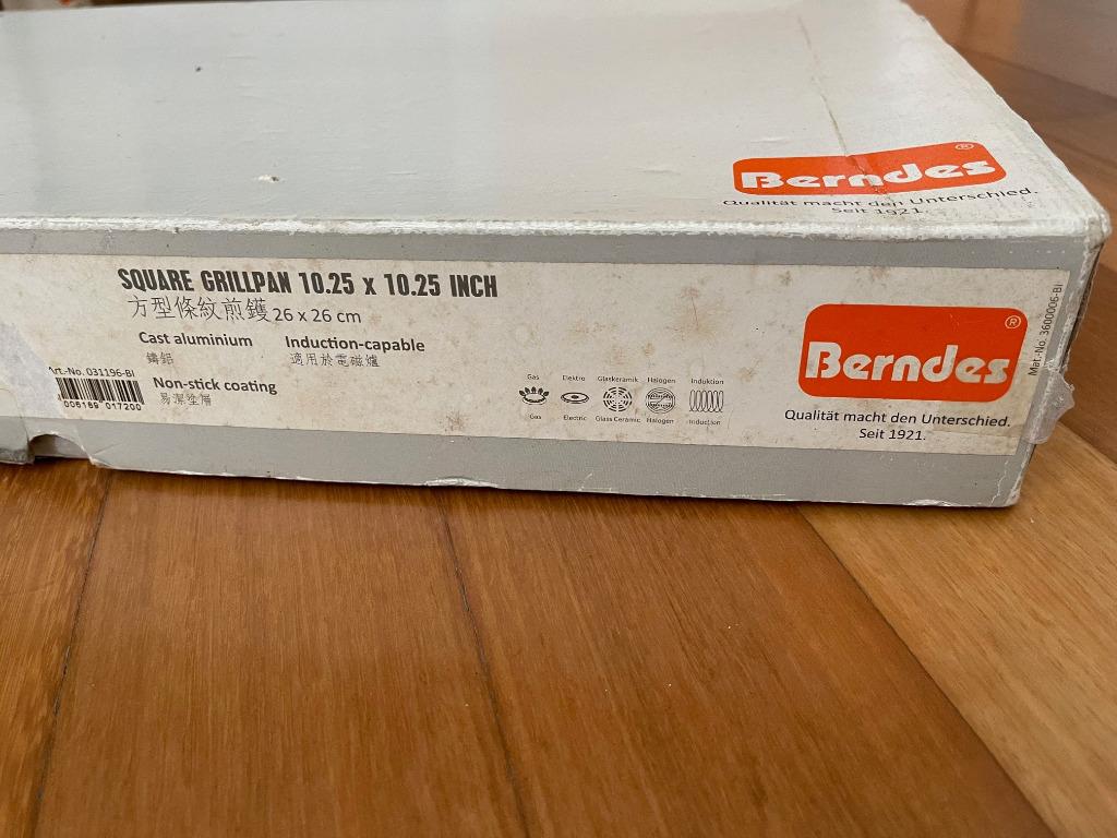 Berndes Vario Click Induction Plus Grill Pan Square, 12.25