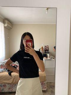 black lettering tee