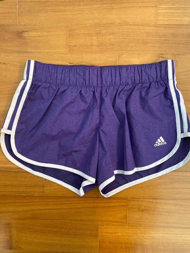purple nike running shorts