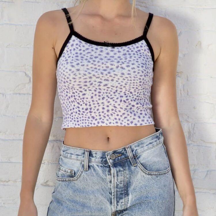 purple cheetah tank top