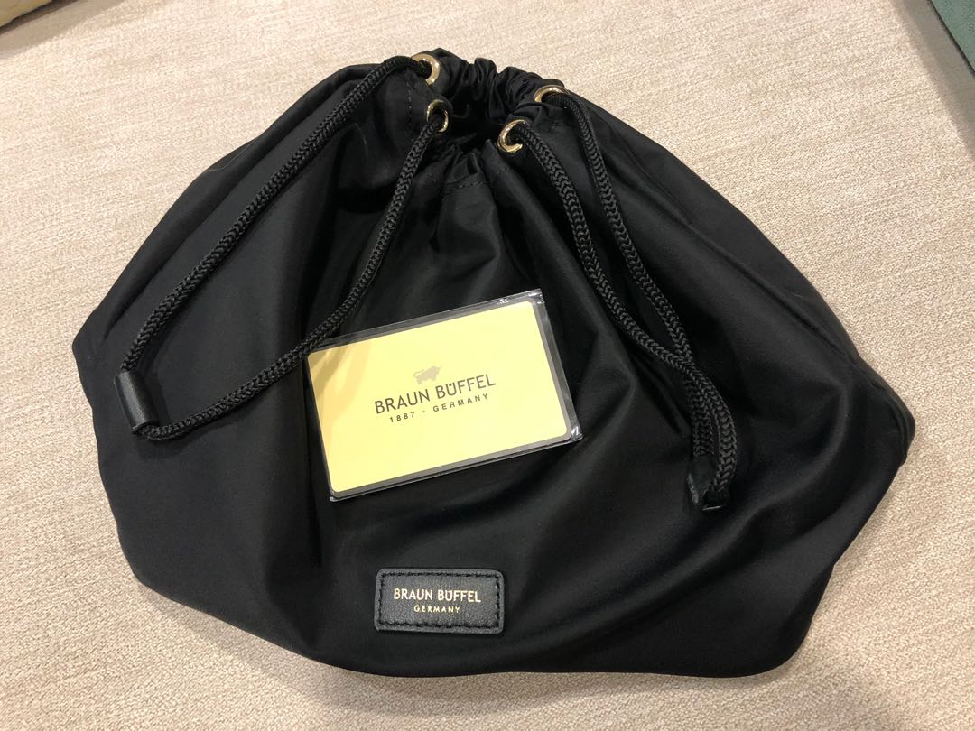 Braun Buffel pouch, Women's Fashion, Bags & Wallets, Purses & Pouches