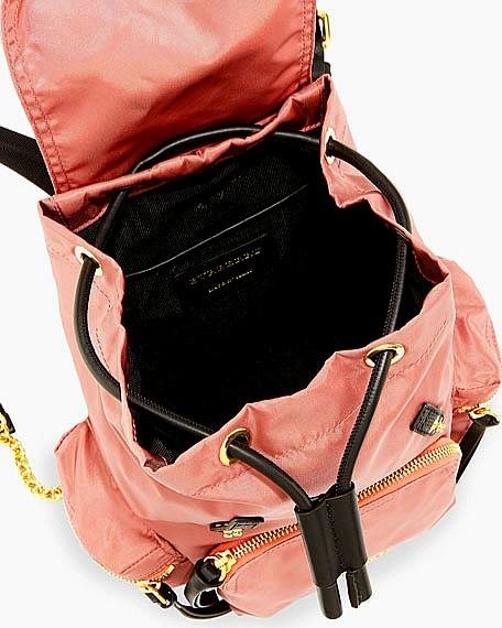 Burberry Runway Small Rucksack Nylon Backpack Mauve Pink Luxury Bags Wallets on Carousell