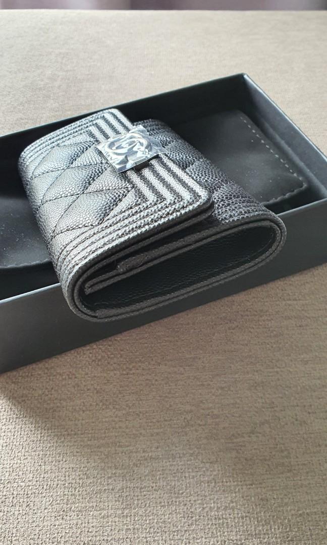 Chanel Flap Card Holder (Boy Chanel), Luxury, Bags & Wallets on Carousell
