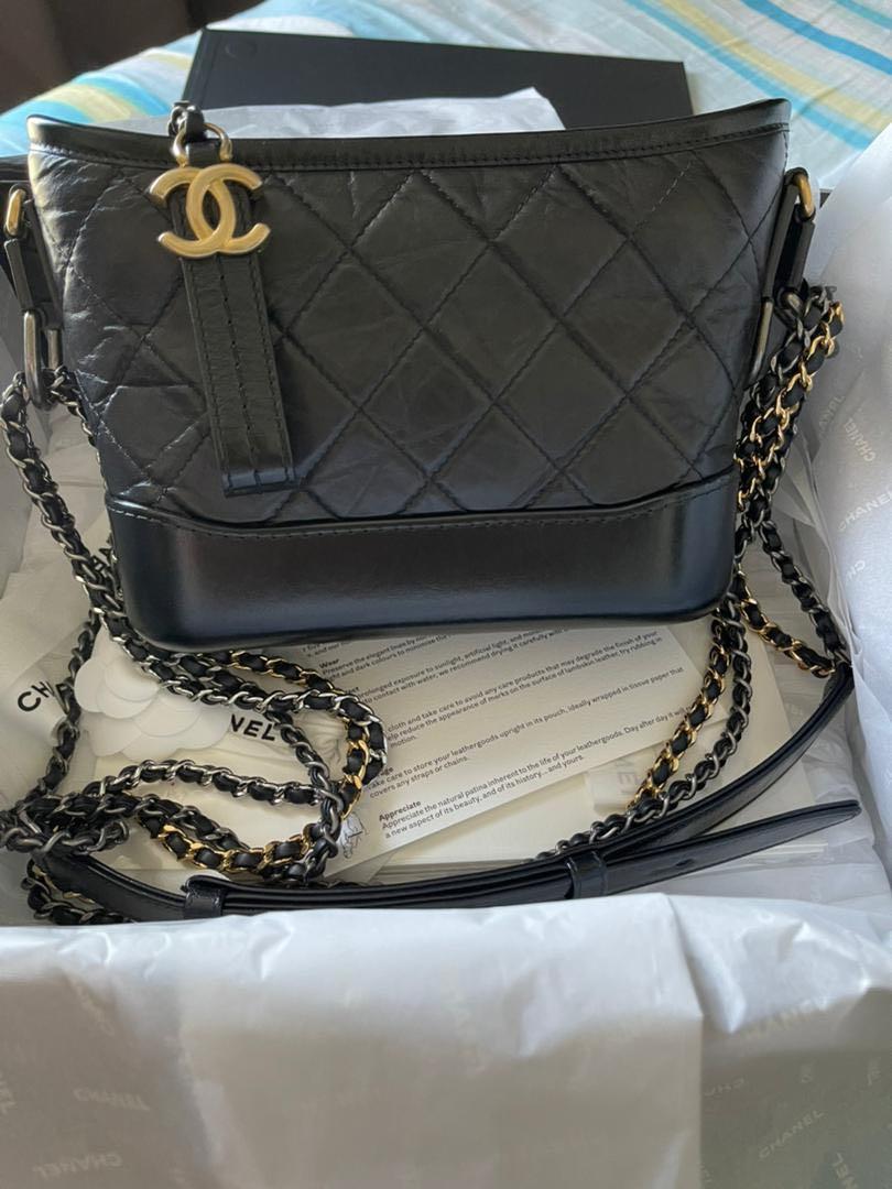 Chanel gabrielle discount bag small black