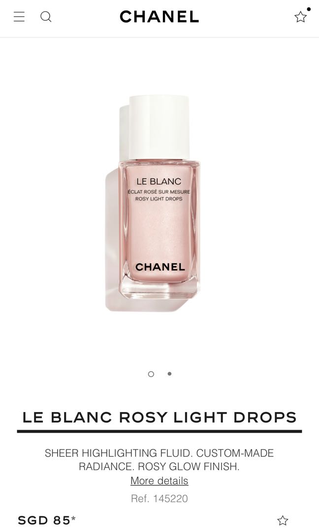 LE BLANC ROSY LIGHT DROPS Sheer Highlighting Fluid. Custom-made Radian –  Klik Beauty Shop