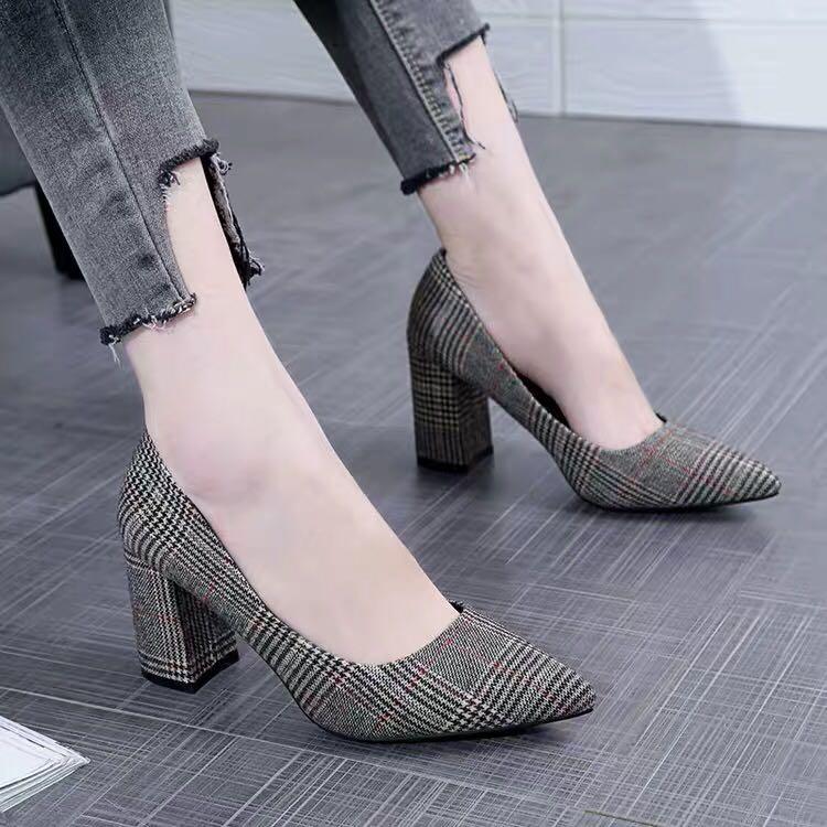 Checkered High Heels