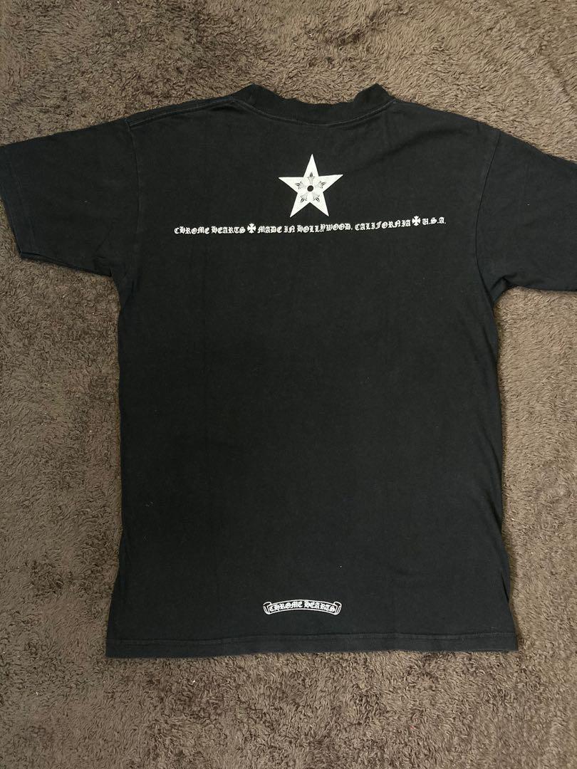 Chrome Hearts 5 Stars Tee (Category: Sleep and Loungewear) located in Baguio. Submitted by damnmitri (Listing ID 1069461028, Image 2). Description: Chrome Hearts 5 Stars Tee Condition:9/10 Size:20X28 Issue:None.