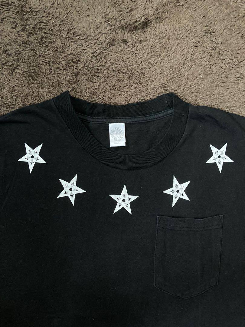Chrome Hearts 5 Stars Tee (Category: Sleep and Loungewear) located in Baguio. Submitted by damnmitri (Listing ID 1069461028, Image 3). Description: Chrome Hearts 5 Stars Tee Condition:9/10 Size:20X28 Issue:None.