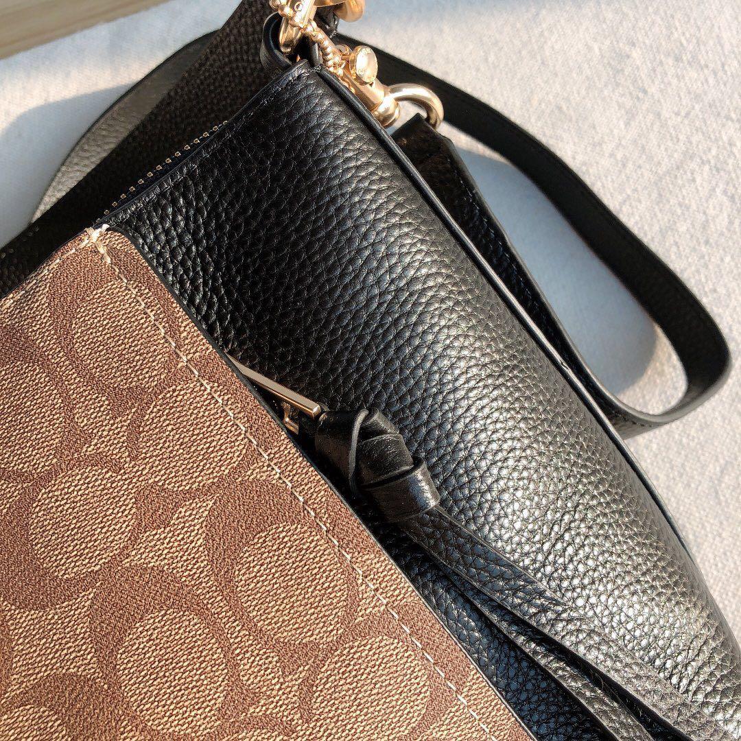 COACH SMALL MARLON SHOULDER BAG IN SIGNATURE CANVAS (COACH 1600), Women