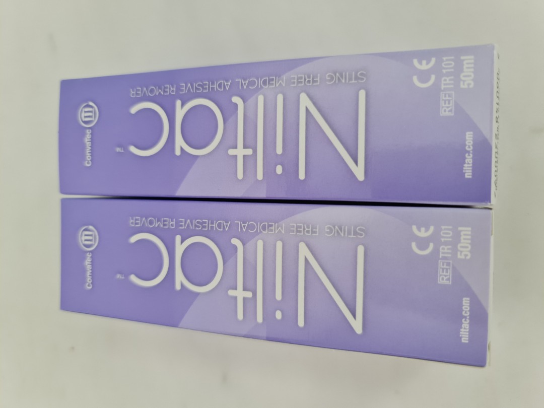 Convatec Niltac Adhesive Remover Aerosol 50ML x 2, Health & Nutrition ...