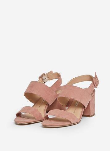 Heels | Wide Fit Glossy Sparkly Block Heel Sandals | Dorothy Perkins